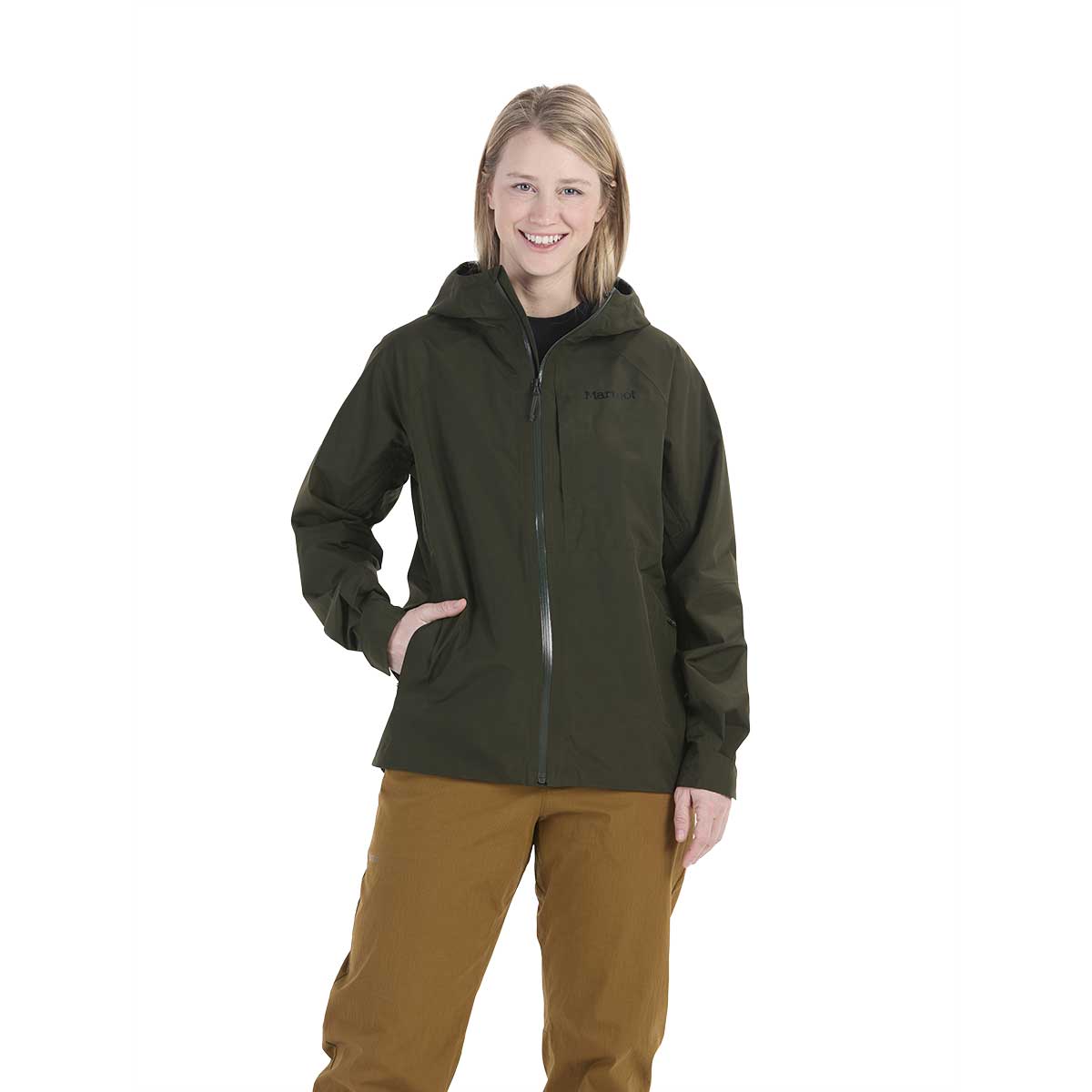 Marmot Waypoint GoreTex Jacket Women's in Rosin Green